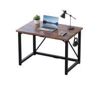 JUMMICO Bureau d'Ordinateur 100 x 50cm, Table, pour Maison, Salon, Marron | Poste de Travail PC pour Étudiants et Professionnels, Montage Facile & Stable, Bois