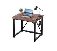 JUMMICO Bureau d'Ordinateur 80 x 50cm, Table, pour Maison, Salon, Marron