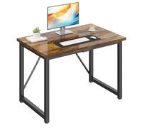 JUMMICO Bureau Ordinateur 100x50cm, Cadre Robuste, Montage Simple, Blanc