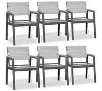 JUMMICO Chaise de Jardin Extérieur en Aluminium Aspect Bois - Antirouille, Facile à Nettoyer et Imputrescible, Charge Maximale 160kg, pour Jardin, Cour, Balcon