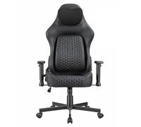JUMMICO Chaise Gaming Ergonomique, Support Lombaire, Accoudoirs 2D, Noir | Accoudoirs 2D réglables, Tissu respirant, Supporte jusqu'à 150 kg, Pour gaming et bureau, Adulte et ado
