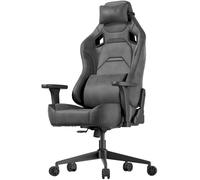JUMMICO Chaises de Gaming en Cuir Velours, Chaise de Bureau Ergonomique avec accoudoirs 3D, Chaise de Bureau avec Dossier inclinable pour Le Gaming, Le Travail, Les études, 200 kg, Gray