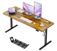 JUMMICO Électrique Bureau Assis Debout 160 x 60 cm, Standing Desk Marron