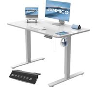 JUMMICO Escritorio Elevable Eléctrico Con Cargador USB, Escritorio Regulable en Altura Ergonomica Escritorio de Pie Ajustable Smart Panel Con Funciones de Memoria, Standing Desk 100 x 60 cm, Gray