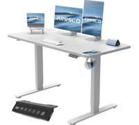 JUMMICO Escritorio Elevable Eléctrico Con Cargador USB, Escritorio Regulable en Altura Ergonomica Escritorio de Pie Ajustable Smart Panel Con Funciones de Memoria, Standing Desk 120 x 60 cm, Gray