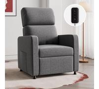JUMMICO Fauteuil de Relaxation, Fauteuil Inclinable pour Chambre, Fauteuil Relax Électrique avec Dossier Réglable et Repose-Pieds Extensible, Salon et Home cinéma, télécommande