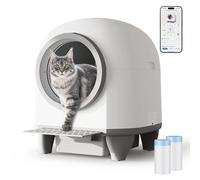 JUMMICO Litiere Chat Autonettoyante, 90L, XXL, Contrôle APP/Sécurité/Suivi de santé/Déodorisation Double, avec Tapis Litiere/Parfum Déodorisant, Litière Automatique pour Plusieurs Chats