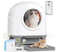JUMMICO Litiere Chat autonettoyante Automatique 90L avec Application, Contrôle à Distance, Anti-pincement et Surveillance de la Santé pour Foyers Multi-Chats - Litière autonettoyante