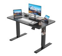 JUMMICO Réglable en Hauteur Bureau Assis Debout Électrique Noir