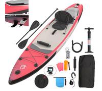 JUMMICO Stand Up Paddling Board, 330 x 76 x 15 cm, Planche de Sup Gonflable, Stand Up Paddle 2-en-1 avec siège de Kayak et Accessoires, jusqu'à 160 kg, idéale pour Le Surf, la pêche et Le Yoga.