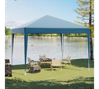 JUMMICO Tonnelle Pliante 3x3 Imperméable,Tonnelle de Jardin Exterieur Tonnelles Pliante Hauteur Réglable, Barnum UV50+,Tonelles pour Camping Festival Plage Jardins,Bleu