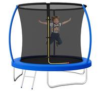 JUMMICO Trampoline d'extérieur Ø 183/228/290/360 cm Ensemble Complet avec Filet de sécurité, échelle, Housse de Protection pour Les Bords et Accessoires de Montage, Trampoline de Jardin pour Enfants