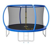 JUMMICO Trampoline d'extérieur Ø 183/228/290/360 cm Ensemble Complet avec Filet de sécurité, échelle, Housse de Protection pour Les Bords et Accessoires de Montage, Trampoline de Jardin pour Enfants