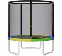 JUMMICO Trampoline d'extérieur Ø 183/228/290/360 cm Kit Complet avec Filet de sécurité, échelle, Housse de Protection et Accessoires de Montage