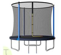 JUMMICO Trampoline d'extérieur Ø 183/228/290/360 cm Kit Complet avec Filet de sécurité, Housse de Protection et Accessoires de Montage