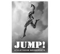 JUMP! ATHLETISCHE MÄNNERAKTE (Wandkalender 2026 DIN A2 hoch), CALVENDO Monatskalender: Ausdrucksstarke Männerakte aus einer ungewöhnlicher Perspektive, in schwarzweiß.