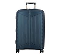 Jump Evae 4 roues Valise cabine 66 cm avec soufflet d'extension bleu