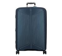 Jump Evae 4 roues Valise cabine 76 cm avec soufflet d'extension bleu pétrole