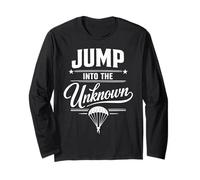 Jump Into The Unknown Parachutisme Cadeau Manche Longue