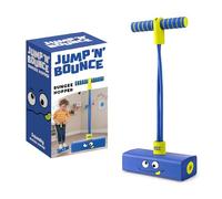 Jump 'N' Bouncer Bungee Hopper, bâton Sauteur pour Enfants de 3 Ans et Plus, bâton de Saut en Mousse, Jeux de Jardin, Bleu