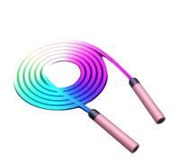 Jump Rope for Kids - LED Light Up Skipping Rope, Adjustable Tangle-Free PVC Cord, Luminous Exercise Fitness Toy for Girls Boys Women Gym Training (B)