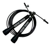 Jump Rope Hardcore Training Black - Workout Boxing MMA Fitness Training Crossfit - For Men Women Corde à sauter professionnelle de gymnastique pour le fitness, la vitesse et la boxe