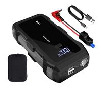 Jump Starter Portable 8000mAh - Booster De Batterie De Voiture 12V Et Banque D'alimentation | Démarreur Mobile Pour Voitures, Camions, Motos Et Bateaux, Chargement Rapide USB, Lampe De Poche LED, Fonc