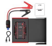 Jump Starter Power Bank, chargeur portable, booster de secours, argent