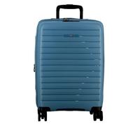 Jump Striper 4 roulettes Trolley de cabine 55 cm avec soufflet d'extension bleu