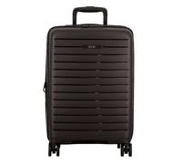 Jump Striper 4 roulettes Trolley de cabine 55 cm avec soufflet d'extension noir