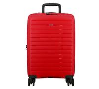 Jump Striper 4 roulettes Trolley de cabine 55 cm avec soufflet d'extension rouge
