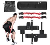 Jump Trainer vertical pour la force des jambes avec taille réglable, chevilles et bandes de résistance et sac de rangement pour football, basket-ball, volley-ball