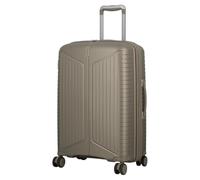 JUMP Valise Rigide 70/83 L Brume | 4 roues à 360° | Ultra Silencieuses|Cadenas intégré | homologué TSA|Zip Securise | Double Dentelure