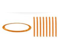 JUMP4FUN Accessoires Trampoline Pack relooking Trampoline 10FT - 305cm - 8 Perches - Orange