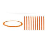 JUMP4FUN Accessoires Trampoline Pack relooking Trampoline 12FT - 366cm - 10 Perches - Orange Orange G