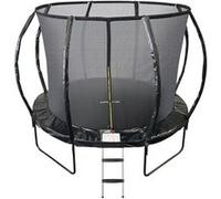 Trampoline 10Ft ø 305cm noire avec Echelle, Protection et Filet de sécurité