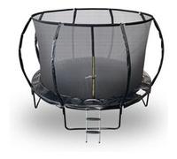 Trampoline 12Ft ø 366 cm noire avec Echelle, Protection et Filet de sécurité