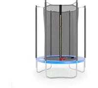 Jump4fun Trampoline de jardin Cocon ø150 cm - 5FT - filet intérieur, matelas de protection - Bleu