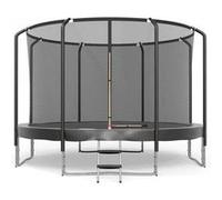 Trampoline Semi-Pro 14ft / 427cm Noir Avec Filet De Sécurité, Tapis De Saut, Coussin De Protection, Echelle - Noir