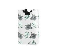 JUMPBEAR Panier à linge pliable en bambou Koala Panier à linge sale
