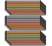 Jumper Wire Cable 5 X 40 Pcs. Chaque 20 Cm M2M/ F2M / F2F, 40Pin Mâle Vers Mâle, 40 Pin Femelle Vers Femelle, Compatible Avec Arduino Et Raspberry Pi Breadboard Incluant Un E-Book![CAB4192600]