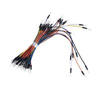 Jumper Wire Set, Fils de Cavalier de Planche à Pain Flexible, 65 pièces Kit de câbles flexibles mâle à mâle fils de raccordement pour planche à pain Protoboard sans soudure