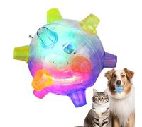 Jumping Activation Ball, Battery Powered Motion Toy, ABS Colorful Automatic Balls With Light And Music, Bouncing Sensory Play Item For Kids, Suitable For Indoor And Outdoor Use, 12.5x12.5x12.5cm.