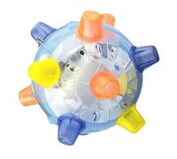 Jumping Activation Ball for Dogs - Jouet lumineux et musical, jouet interactif Rolling and Bouncing Pet Ball with Lights and Music, Moving Dancing Toy for Indoor/Outdoor Play for Active Dogs Cats