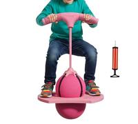 Jumping Ball | Fun Anti-Slip Portable Toys With Handle And Pump | Safe Portable Fun Jumper With Handle And Pump | Childrens Balance Jumping Ball - For Boy Girl Play Game Fitness Gym Training