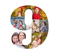 Jumping Birthstone Cadre De Collage De Photos Personnalisé Numéro 1-99 Pour 9E Anniversaire, Cadre De Collage D'Images Numéroté Personnalisé, Cadeau Pour 50E, 60E, 70E, 80E Anniversaire