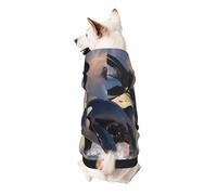 Jumping Killer Whales and Birds of Prey Sweat à capuche pour chien - Doux et respirant pour chiens de petite et grande taille, vêtements élégants et confortables pour chiens