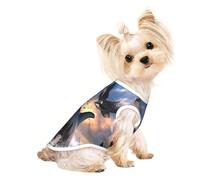 Jumping Killer Whales and Birds of Prey Vêtements mignons pour chien, T-shirt pour petits chiens, filles et garçons. Pull pour animaux de compagnie, vêtements pour chat, convient pour les petits
