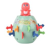 Jumping Pirates Game, Dinosaur Barrel Toy, Impacts-Resistant Bank, Surprise Pop Ups Action, Interactive Fun, Made with Sturdy Abs Material, 5.12x4.33x8.27in
