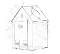 Jumping Spider Accessories, Escape-Proof Acrylic Habitat Isolation Tank, Spider Enclosure Accessories for Small Pet Reptile Indoor Outdoor Home